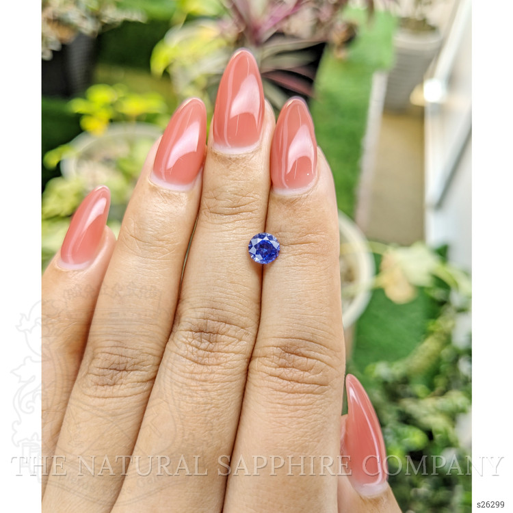 1.04 Ct. Blue Sapphire from Ceylon (Sri Lanka)