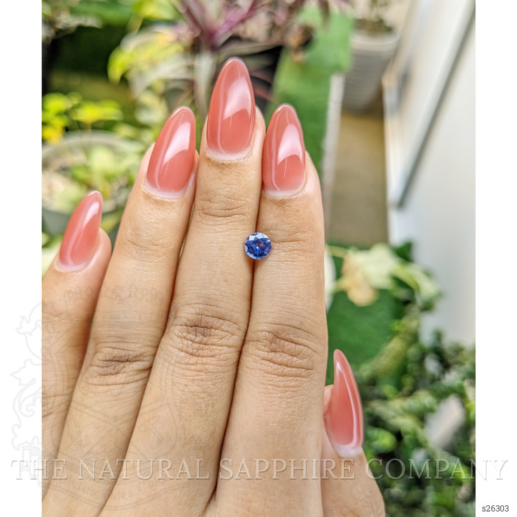 0.65 Ct. Blue Sapphire from Ceylon (Sri Lanka)
