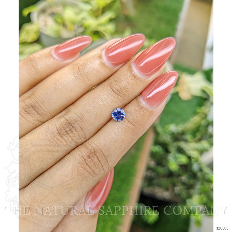 0.65 Ct. Blue Sapphire from Ceylon (Sri Lanka)