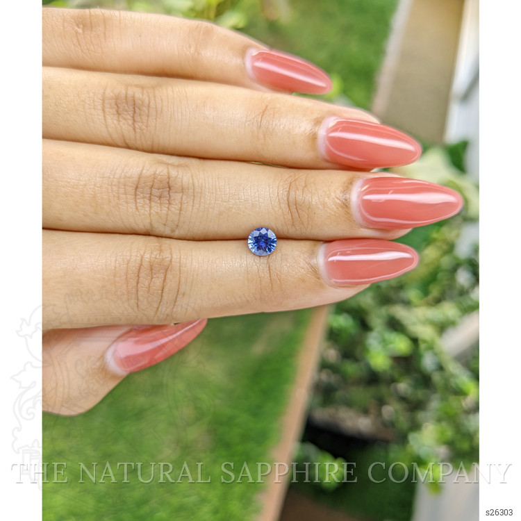 0.65 Ct. Blue Sapphire from Ceylon (Sri Lanka)