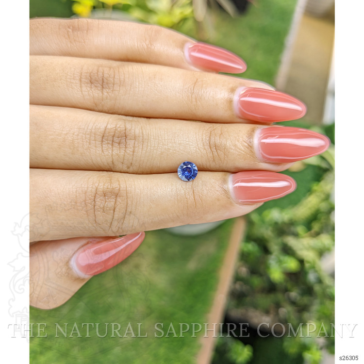 0.56 Ct. Blue Sapphire from Ceylon (Sri Lanka)