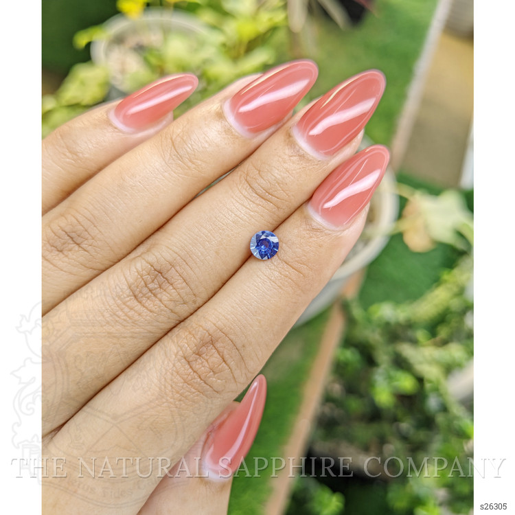 0.56 Ct. Blue Sapphire from Ceylon (Sri Lanka)
