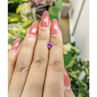 0.67 Ct. Pinkish Purple Sapphire from Ceylon (Sri Lanka) Life Style