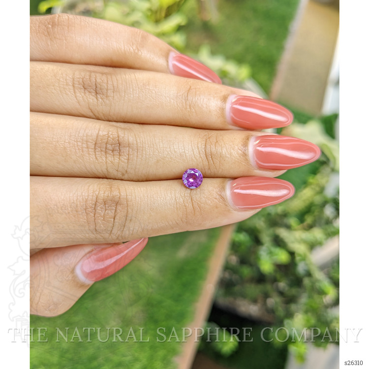 0.67 Ct. Pinkish Purple Sapphire from Ceylon (Sri Lanka)