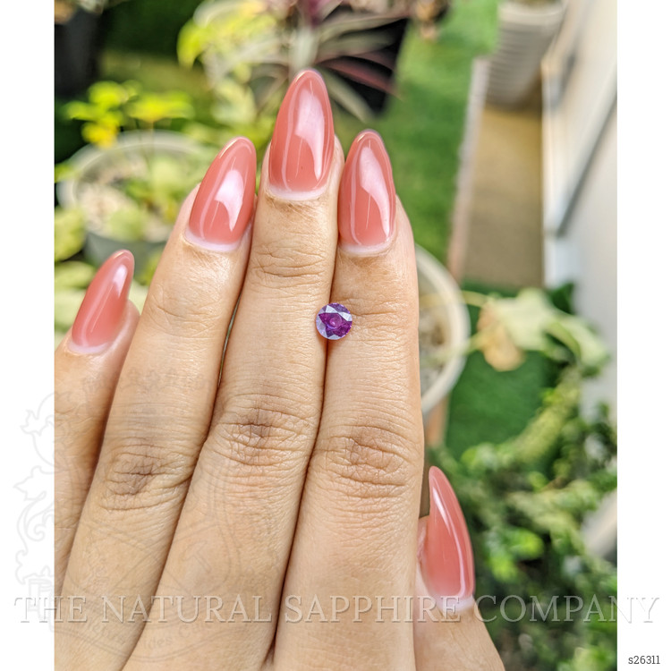 0.70 Ct. Pinkish Purple Sapphire from Ceylon (Sri Lanka)