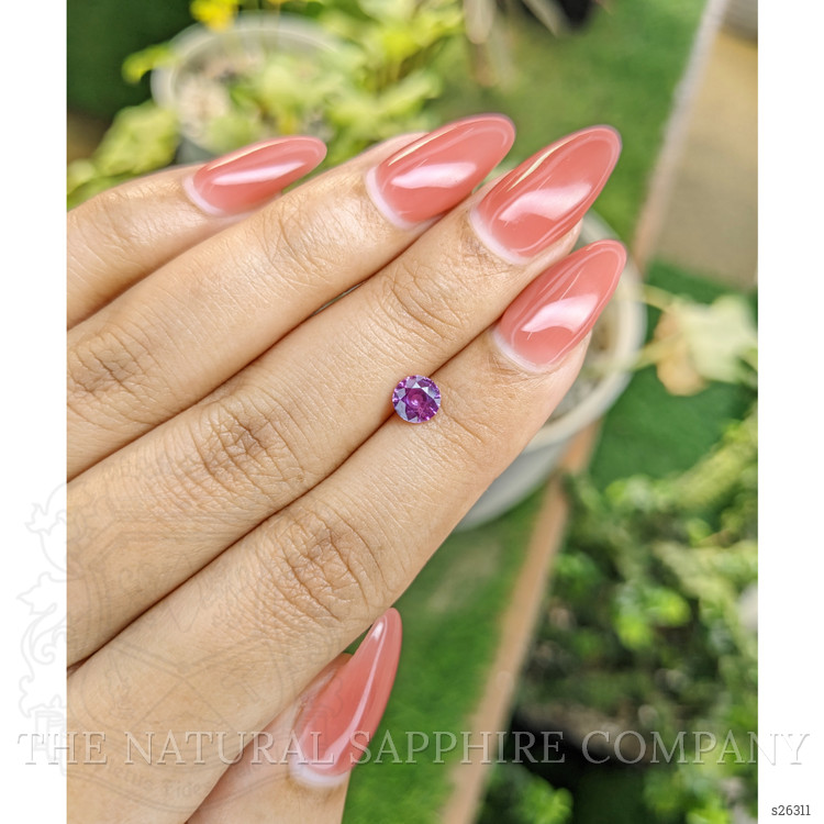 0.70 Ct. Pinkish Purple Sapphire from Ceylon (Sri Lanka)