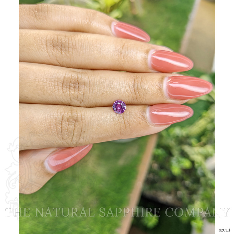 0.70 Ct. Pinkish Purple Sapphire from Ceylon (Sri Lanka)