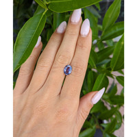 2.01 Ct. Violet Sapphire from Ceylon (Sri Lanka) Life Style