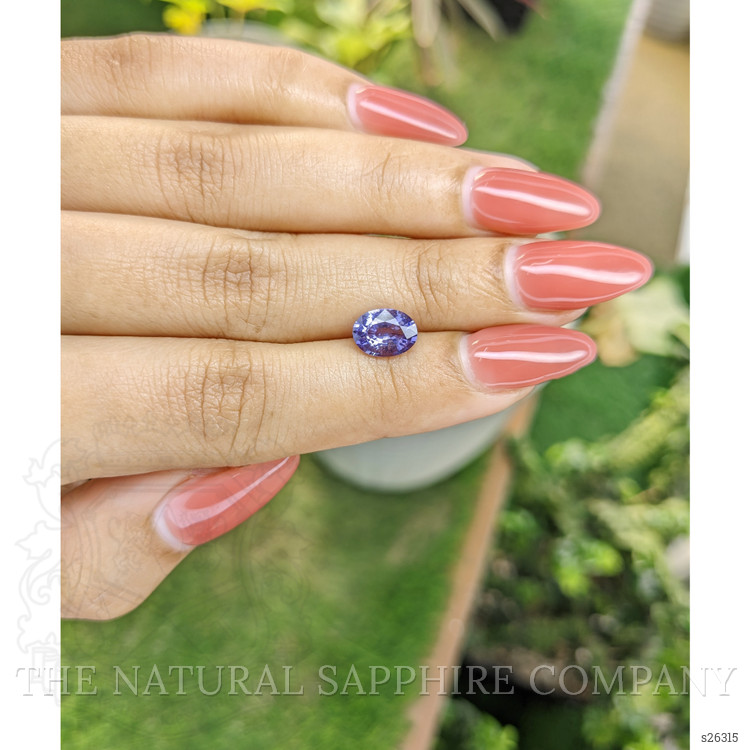 1.62 Ct. Purple Sapphire from Ceylon (Sri Lanka)