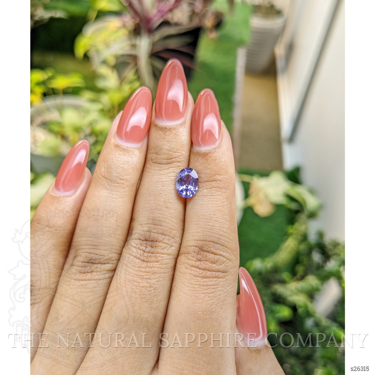 1.62 Ct. Purple Sapphire from Ceylon (Sri Lanka)
