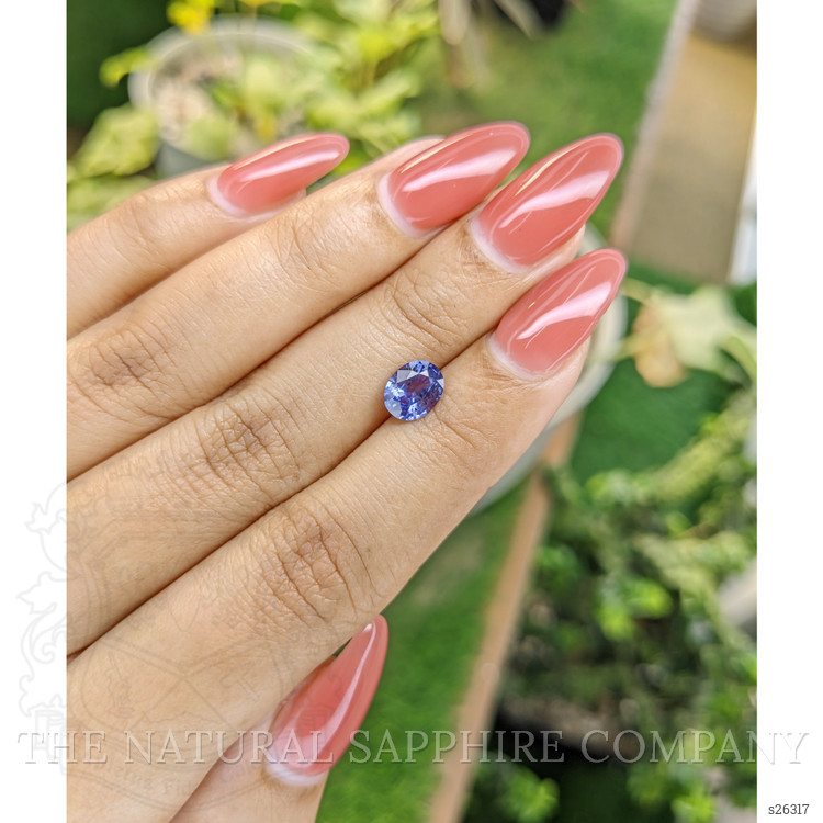 1.29 Ct. Blue Sapphire from Ceylon (Sri Lanka)