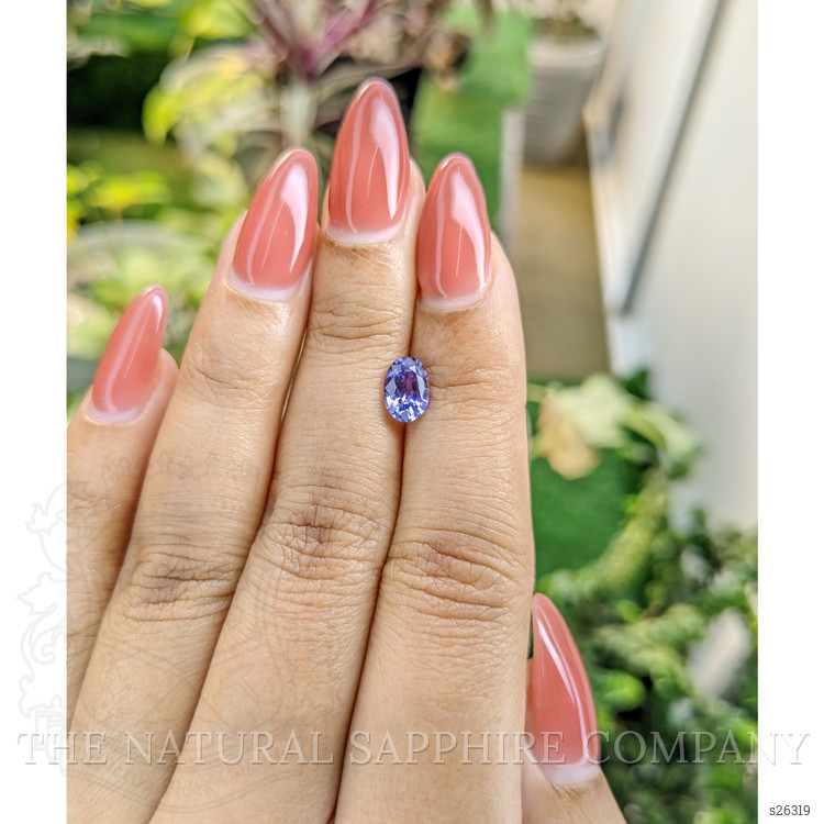 1.26 Ct. Bluish Purple Sapphire from Ceylon (Sri Lanka)