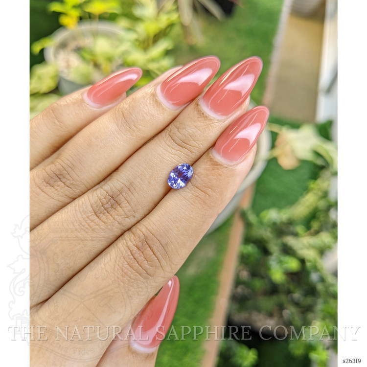 1.26 Ct. Bluish Purple Sapphire from Ceylon (Sri Lanka)