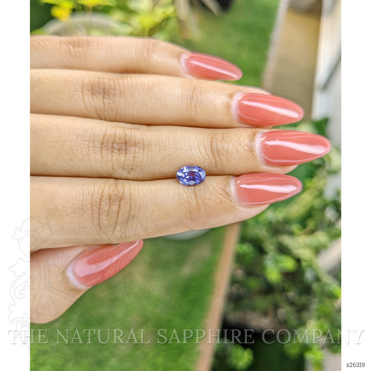 1.26 Ct. Bluish Purple Sapphire from Ceylon (Sri Lanka)