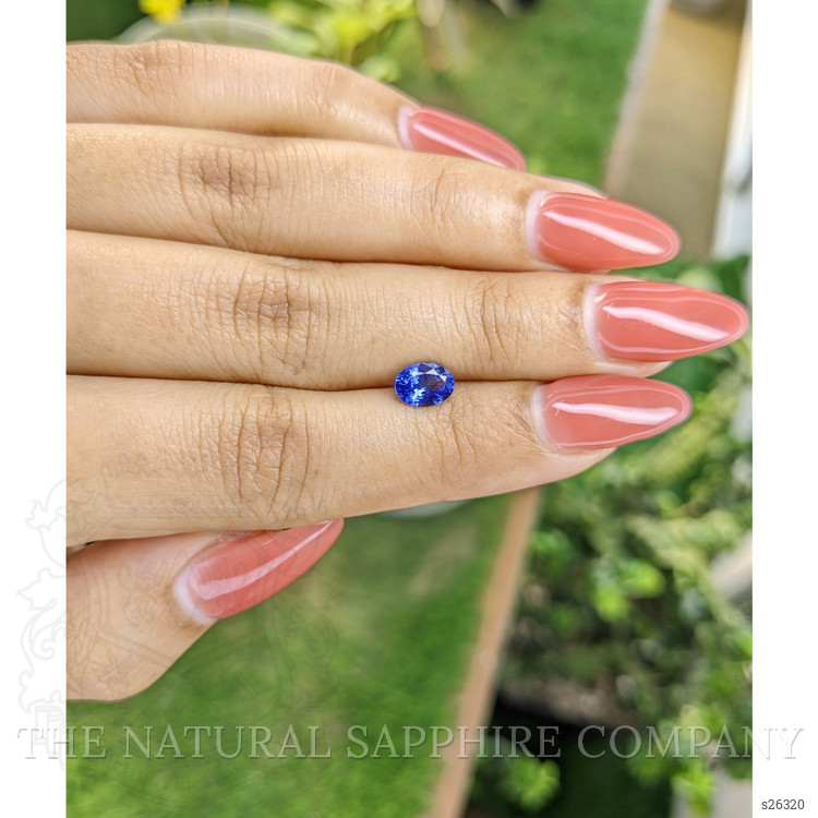0.92 Ct. Blue Sapphire from Ceylon (Sri Lanka)