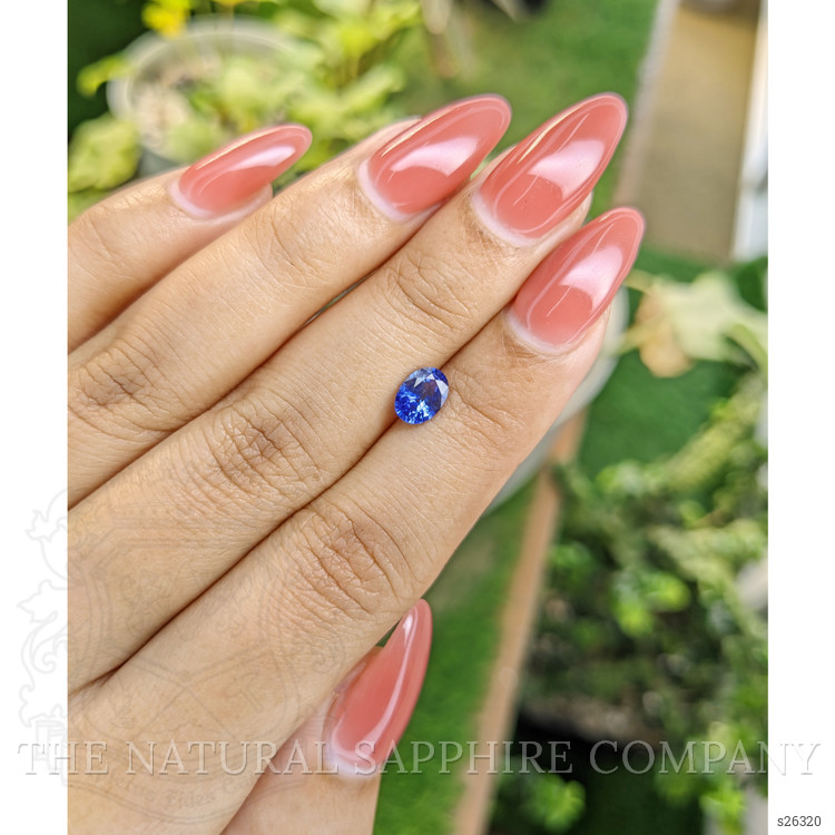 0.92 Ct. Blue Sapphire from Ceylon (Sri Lanka)