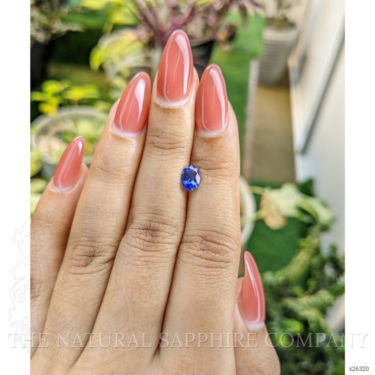 0.92 Ct. Blue Sapphire from Ceylon (Sri Lanka)