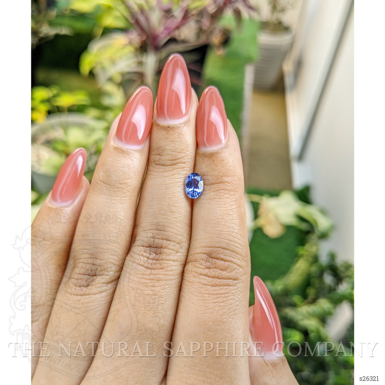 0.98 Ct. Blue Sapphire from Ceylon (Sri Lanka)