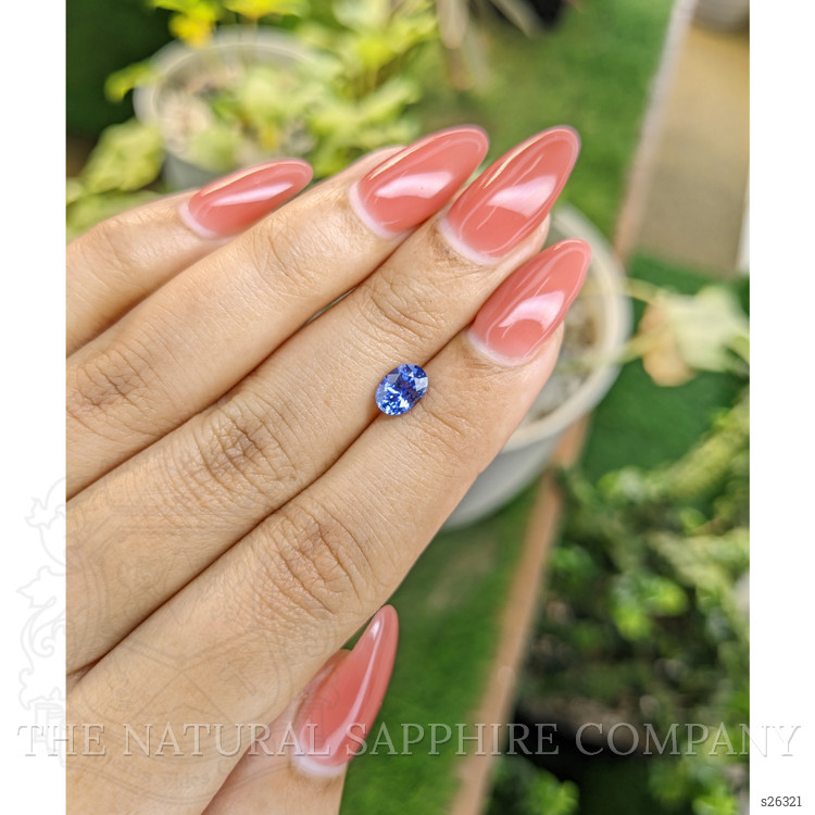 0.98 Ct. Blue Sapphire from Ceylon (Sri Lanka)