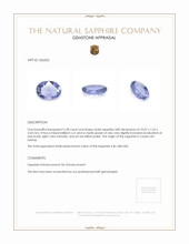 2.28 Ct. Violet Sapphire from Ceylon (Sri Lanka) Appraisal