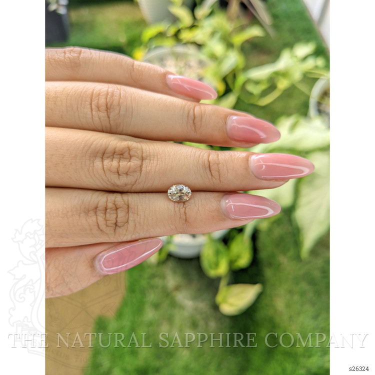 0.96 Ct. Peach Sapphire from Ceylon (Sri Lanka)