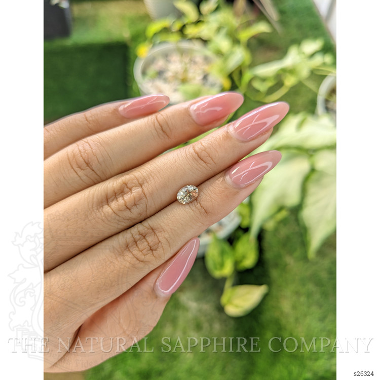 0.96 Ct. Peach Sapphire from Ceylon (Sri Lanka)