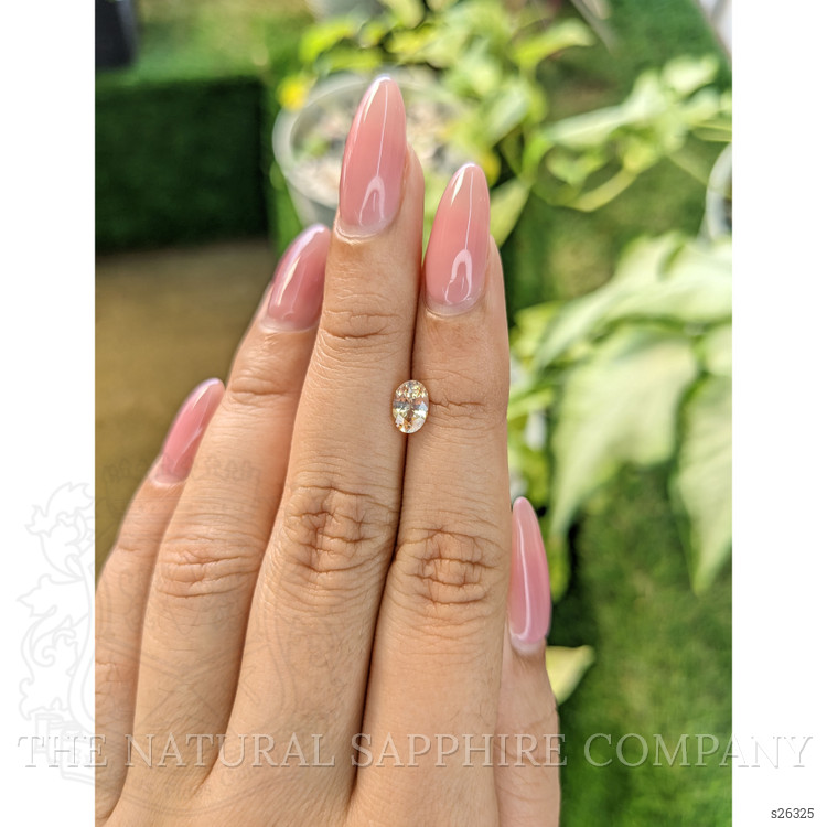 0.77 Ct. Peach Sapphire from Ceylon (Sri Lanka)