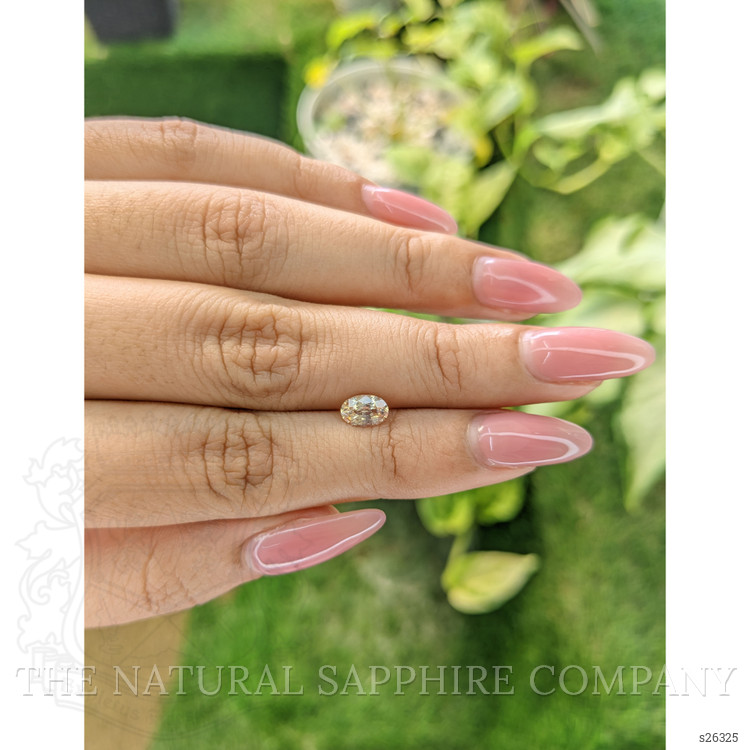 0.77 Ct. Peach Sapphire from Ceylon (Sri Lanka)