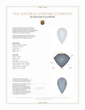 1.12 Ct. Blue Sapphire from Ceylon (Sri Lanka) 3 D Scan Report