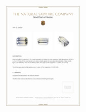 1.70 Ct. Bi Color Sapphire from Ceylon (Sri Lanka) Appraisal