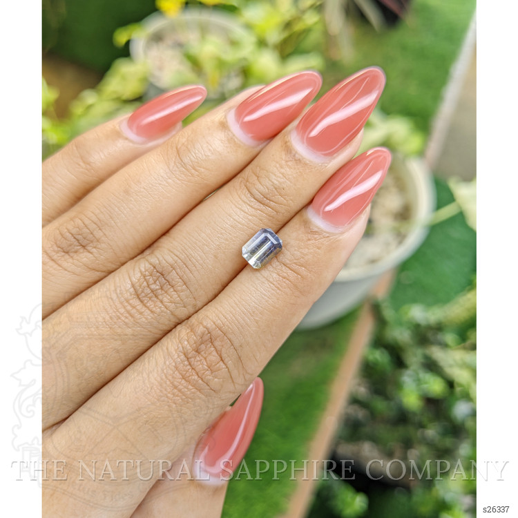 1.70 Ct. Bi Color Sapphire from Ceylon (Sri Lanka)