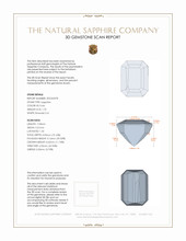 1.70 Ct. Bi Color Sapphire from Ceylon (Sri Lanka) 3 D Scan Report