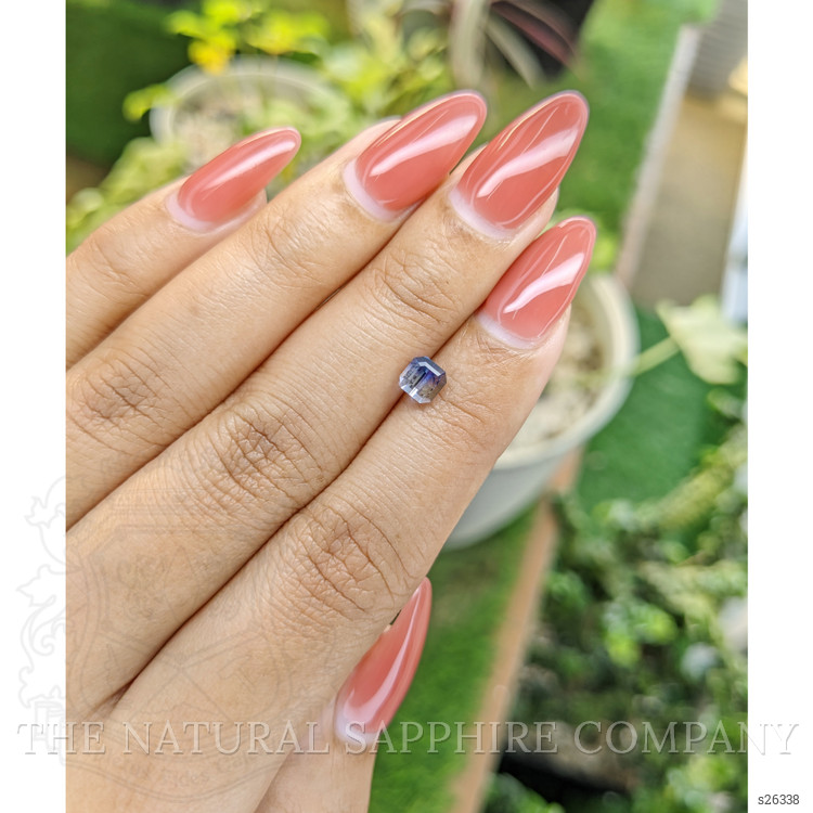 1.02 Ct. Bi Color Sapphire from Ceylon (Sri Lanka)