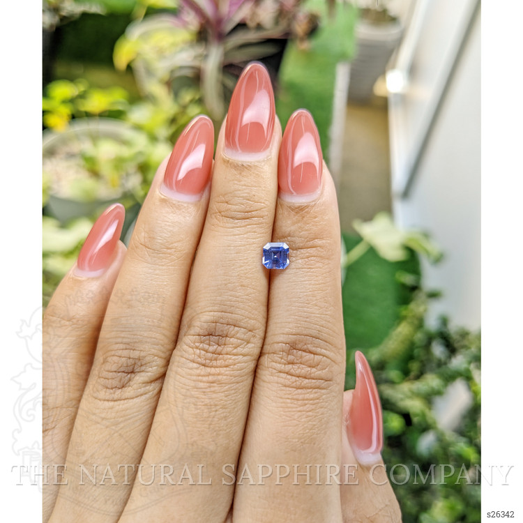 0.81 Ct. Blue Sapphire from Ceylon (Sri Lanka)