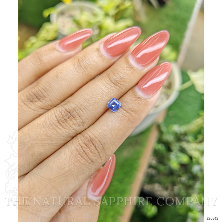 0.81 Ct. Blue Sapphire from Ceylon (Sri Lanka)