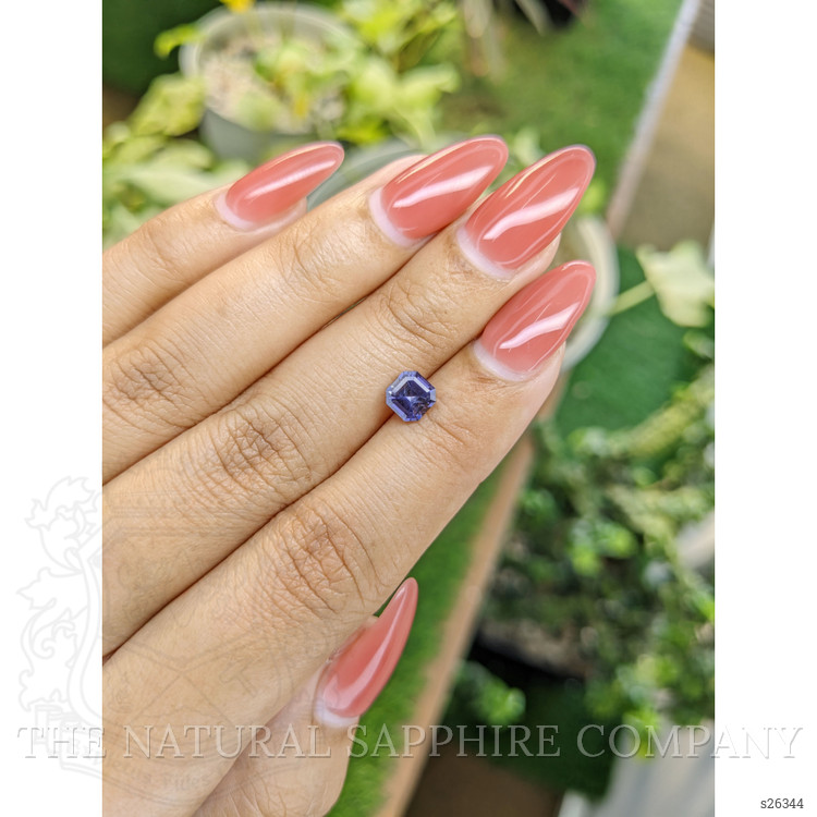 0.98 Ct. Bluish Purple Sapphire from Ceylon (Sri Lanka)