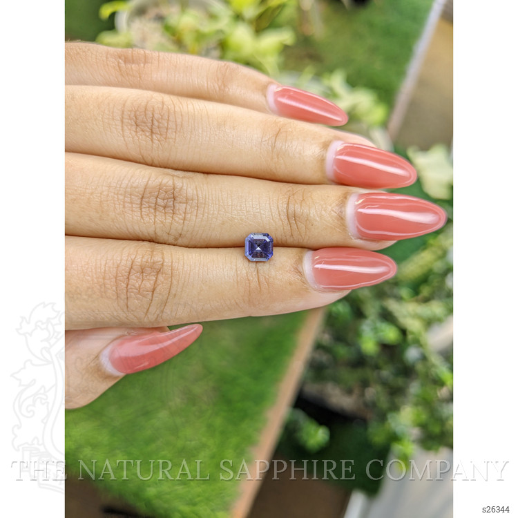 0.98 Ct. Bluish Purple Sapphire from Ceylon (Sri Lanka)