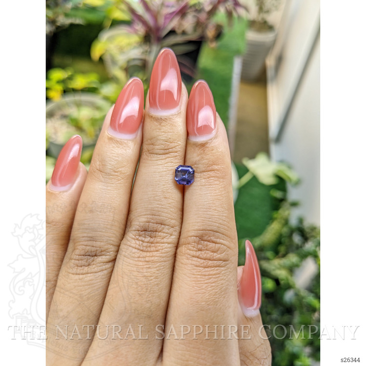 0.98 Ct. Bluish Purple Sapphire from Ceylon (Sri Lanka)