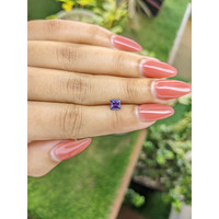 0.66 Ct. Bluish Purple Sapphire from Ceylon (Sri Lanka) Life Style