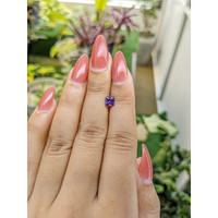 0.66 Ct. Bluish Purple Sapphire from Ceylon (Sri Lanka) Life Style