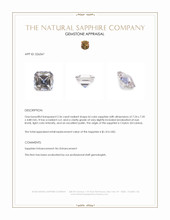2.36 Ct. Bi Color / Parti Sapphire from Ceylon (Sri Lanka) Appraisal