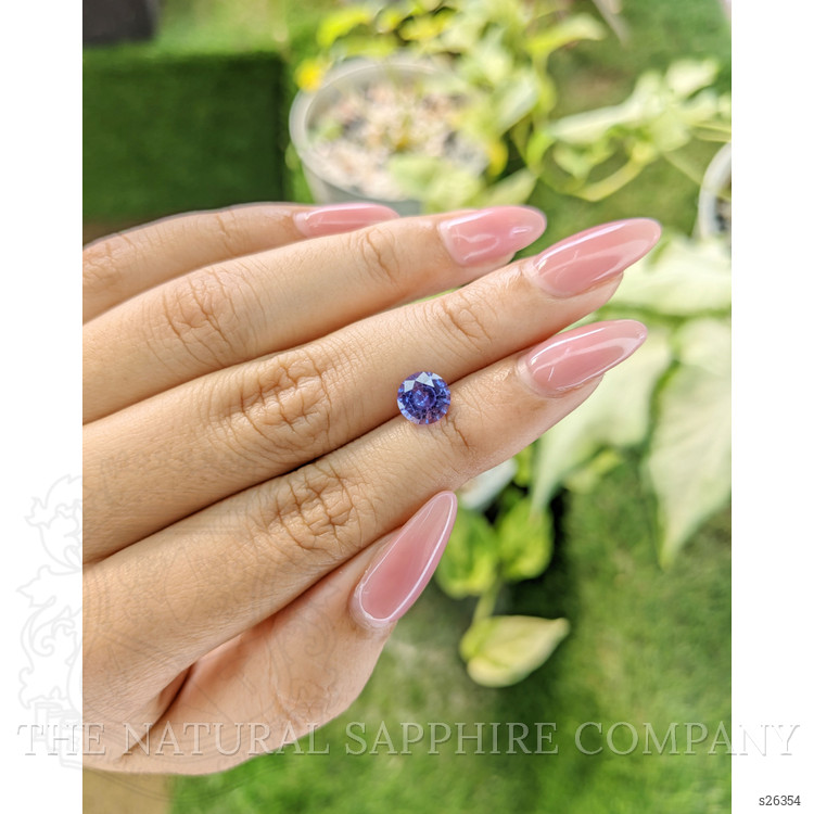 1.76 Ct. Purple Sapphire from Ceylon (Sri Lanka)
