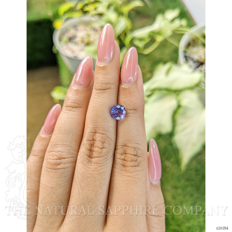 1.76 Ct. Purple Sapphire from Ceylon (Sri Lanka)