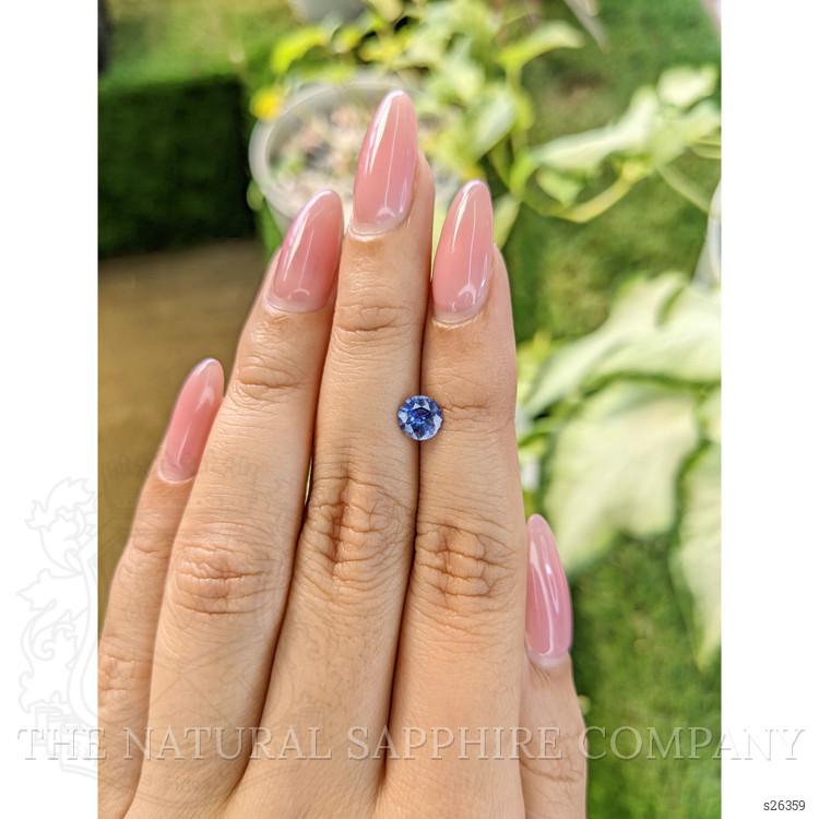 0.85 Ct. Blue Sapphire from Ceylon (Sri Lanka)