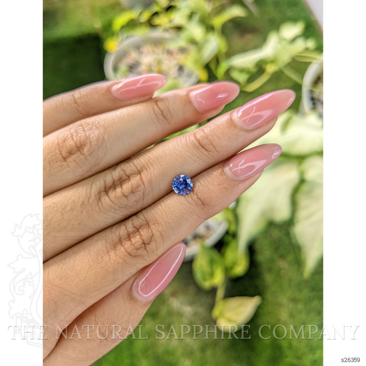 0.85 Ct. Blue Sapphire from Ceylon (Sri Lanka)