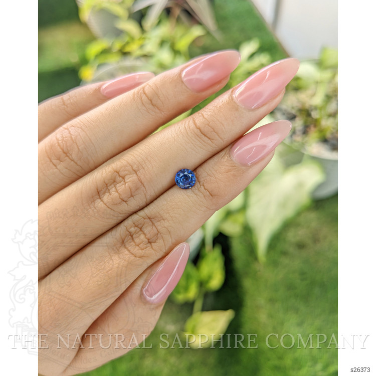 0.74 Ct. Blue Sapphire from Ceylon (Sri Lanka)