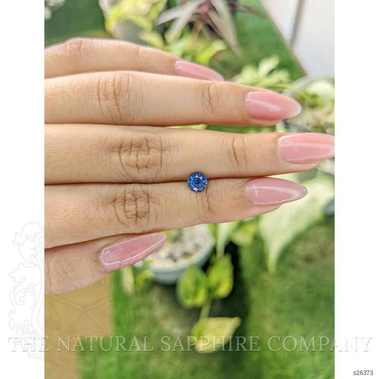 0.74 Ct. Blue Sapphire from Ceylon (Sri Lanka)
