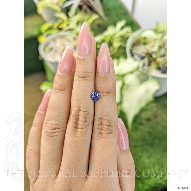 0.74 Ct. Blue Sapphire from Ceylon (Sri Lanka)