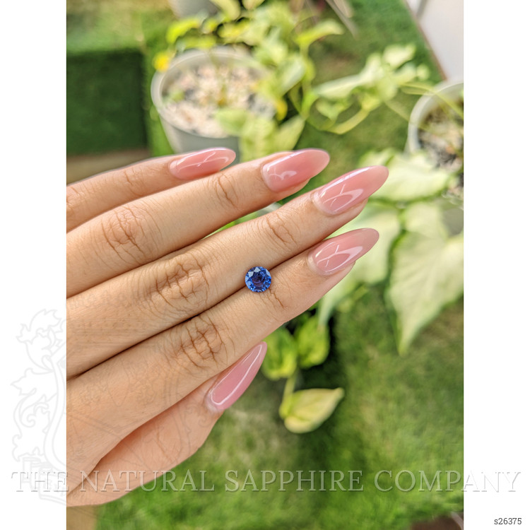 0.97 Ct. Blue Sapphire from Ceylon (Sri Lanka)