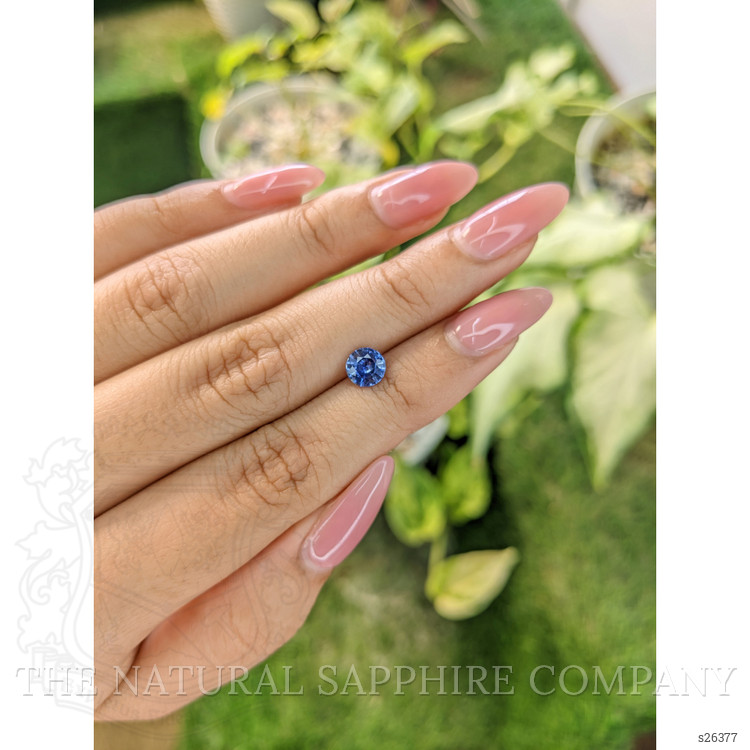 0.89 Ct. Blue Sapphire from Ceylon (Sri Lanka)